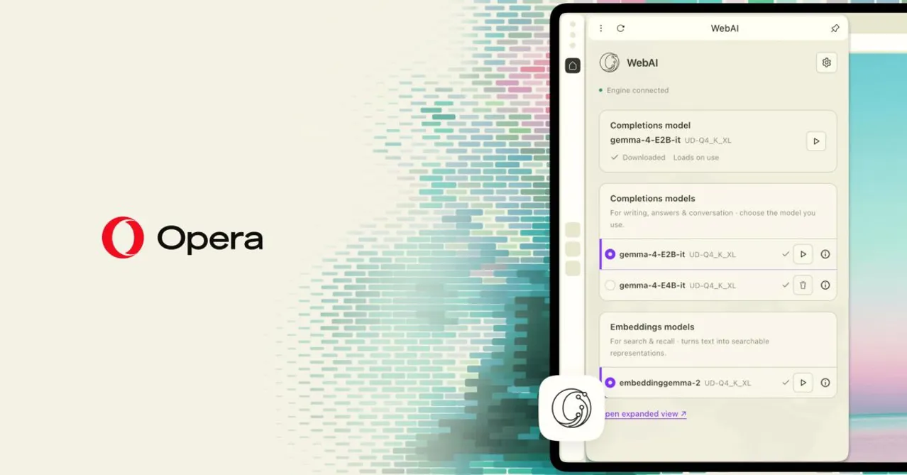 Opera One, Mac kullanıcılarının Apple'ın temel modelini doğrudan tarayıcıda çalıştırmasını sağlıyor